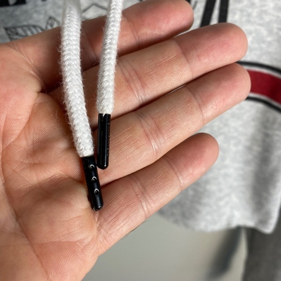 Women's New York Spell Out Cut Off Long Sleeve Crop Top Sweatshirt Hoodie Small - Picture 5 of 13